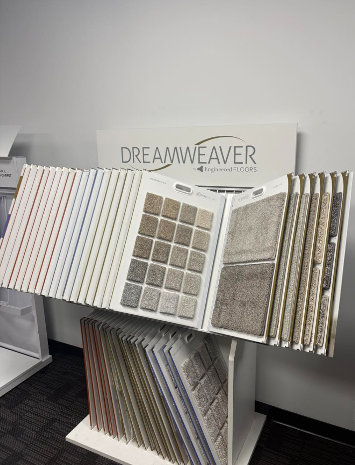 Dreamweaver carpet sample display