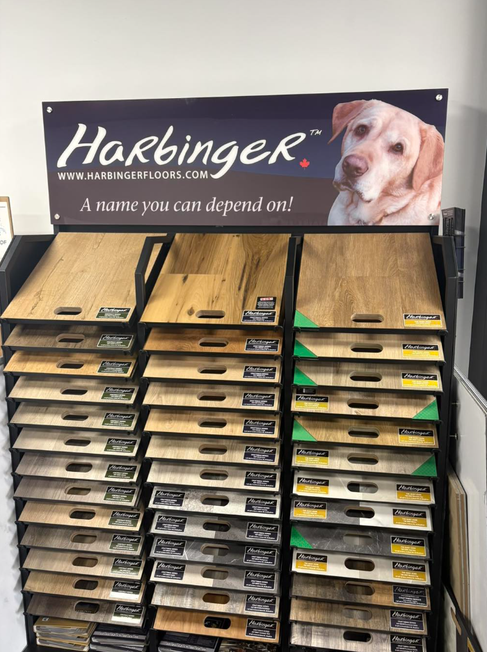 Harbinger flooring sample display